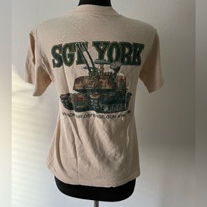 Vintage 80s Single Stitch Air Defense TShirt Small/Medium